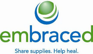 EMBRACED SHARE SUPPLIES. HELP HEAL. logo
