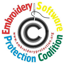 EMBROIDERY SOFTWARE PROTECTION COALITION C WWW. EMBROIDERYPROTECTION.ORG logo