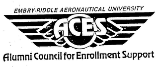 EMBRY-RIDDLE AERONAUTICAL UNIVERSITY ACES ALUMNI COUNCIL FOR ENROLLMENT SUPPORT logo