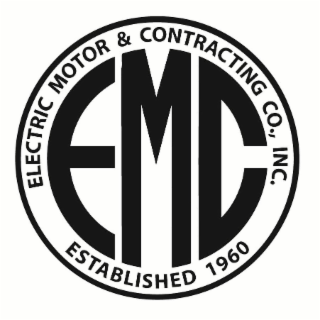 EMC ELECTRIC MOTOR & CONTRACTING CO., INC. ESTABLISHED 1960 logo