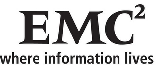 EMC2 WHERE INFORMATION LIVES logo