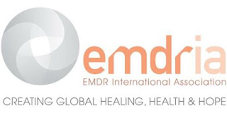 EMDRIA EMDR INTERNATIONAL ASSOCIATION CREATING GLOBAL HEALING, HEALTH & HOPE logo