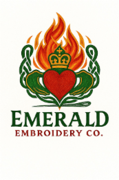 EMERALD EMBROIDERY CO. logo