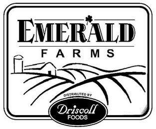 EMERALD F A R M S DISTRIBUTED BY DRISCOLL FOODS logo