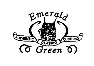 EMERALD GREEN AUTHENTIC CLASSIC CLOTHING logo