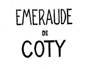 EMERAUDE DE COTY logo