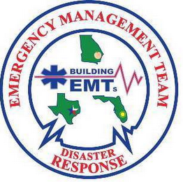 EMERGENCY MANAGEMENT TEAM DISASTER RESPONSE BUILDING EMTS logo