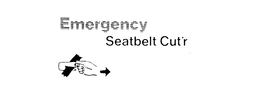 EMERGENCY SEATBELT CUT'R logo