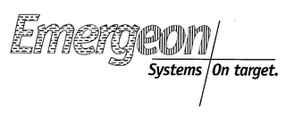 EMERGEON SYSTEMS ON TARGET. logo