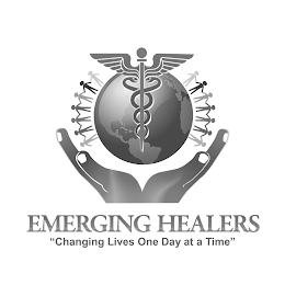 EMERGING HEALERS "CHANGING LIVES ONE DAY AT A TIME" logo