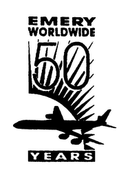EMERY WORLDWIDE 50 YEARS logo
