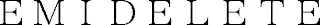 EMIDELETE logo