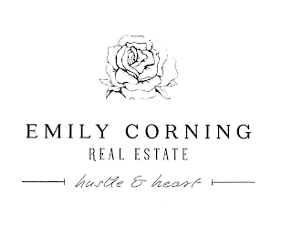 EMILY CORNING REAL ESTATE HUSTLE & HEART logo