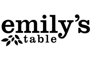 EMILY'S TABLE logo
