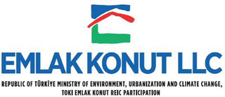 EMLAK KONUT LLC REPUBLIC OF TÜRKİYE MINISTRY OF ENVIRONMENT, URBANIZATION AND CLIMATE CHANGE, TOKI EMLAK KONUT REIC PARTICIPATION logo