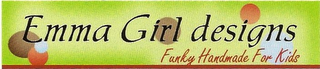EMMA GIRL DESIGNS FUNKY HANDMADE FOR KIDS logo