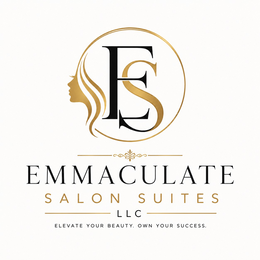 EMMACULATE SALON SUITES LLC ELEVATE YOUR BEAUTY. OWN YOUR SUCCESS. logo