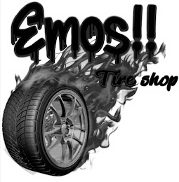 EMOS!! TIRE SHOP logo