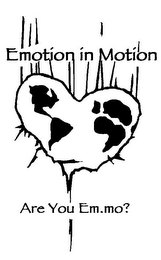 EMOTION IN MOTION ARE YOU EM.MO? logo