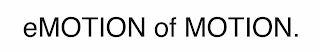 EMOTION OF MOTION. logo