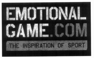 EMOTIONAL GAME.COM THE INSPIRATION OF SPORT logo