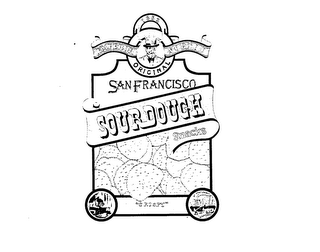 EMPEROR NORTON SAN FRANCISCO SOURDOUGH ORIGINAL 1853 "CRISPY" SNACKS logo