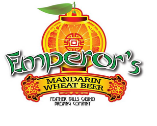 EMPEROR'S MANDARIN WHEAT BEER FEATHER FALLS CASINO BREWING COMPANY logo
