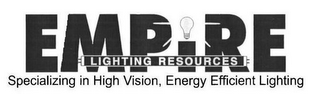 EMPIRE LIGHTING RESOURCES SPECIALIZING IN HIGH VISION, ENERGY EFFICIENT LIGHTING logo