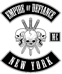 EMPIRE OF DEFIANCE MC NEW YORK logo