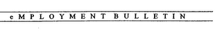 EMPLOYMENT BULLETIN logo
