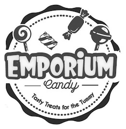 EMPORIUM CANDY TASTY TREATS FOR THE TUMMY logo