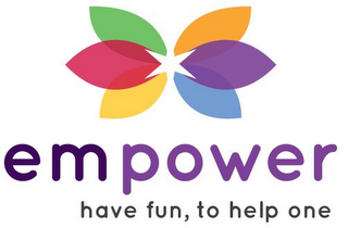 EMPOWER HAVE FUN, TO HELP ONE logo