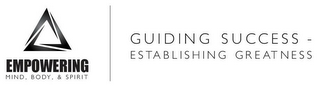 EMPOWERING MIND, BODY, & SPIRIT GUIDINGSUCCESS ESTABLISHING GREATNESS. logo