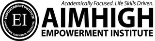EMPOWERMENT INSTITUTE EI COMPETENCE. CONFIDENCE. CHARACTER. ACADEMICALLY FOCUSED. LIFE SKILLS DRIVEN. AIMHIGH EMPOWERMENT INSTITUTE logo