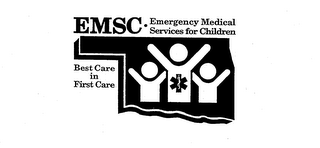 EMSC EMERGENCY MEDICAL SERVICES FOR CHILDREN BEST CARE IN FIRST CARE logo