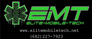 EMT ELITE-MOBILE-TECH WWW. ELITEMOBILETECH.NET logo