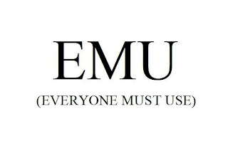 EMU (EVERYONE MUST USE) logo