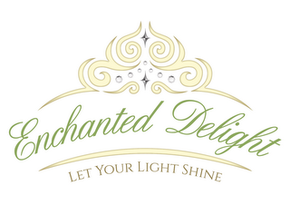 ENCHANTED DELIGHT LET YOUR LIGHT SHINE logo