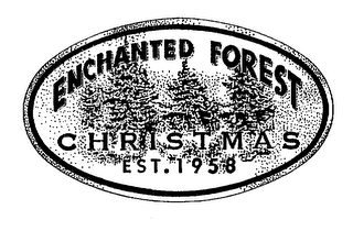 ENCHANTED FOREST CHRISTMAS EST. 1958 logo