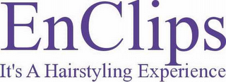 ENCLIPS IT'S A HAIRSTYLING EXPERIENCE logo