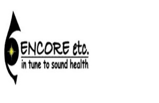 ENCORE ETC. IN TUNE TO SOUND HEALTH logo