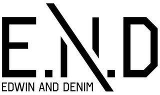E.N.D EDWIN AND DENIM logo