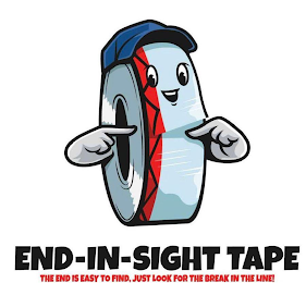 END-IN-SIGHT TAPE. THE END IS EASY TO FIND JUST LOOK FOR THE BREAK IN THE LINE. logo
