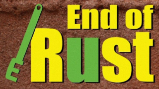 END OF RUST logo