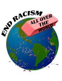 END RACISM ALL OVER THE WORLD logo