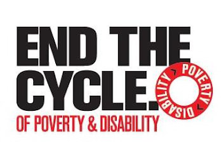 END THE CYCLE. OF POVERTY & DISABILITY POVERTY DISABILITY logo