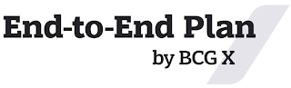 END-TO-END PLAN BY BCG X logo