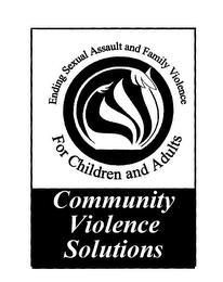 ENDING SEXUAL ASSAULT AND FAMILY VIOLENCE FOR CHILDREN AND ADULTS COMMUNITY VIOLENCE SOLUTIONS logo