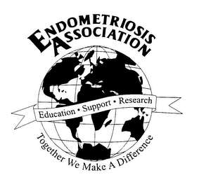 ENDOMETRIOSIS ASSOCIATION EDUCATION SUPPORT RESEARCH TOGETHER WE MAKE A DIFFERENCE logo