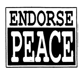 ENDORSE PEACE logo